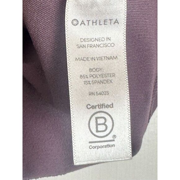 Athleta mauve pink athletic crop top size MP - Picture 3 of 4